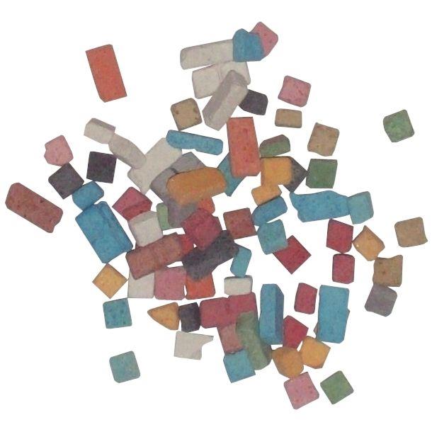 Image de  Pot de 1kg de mini mosaïques antiques, format 5x5 mm 