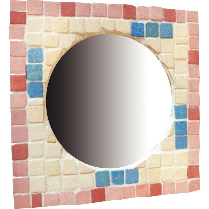 Image de  Atelier créatif, 12 plaques en bois à décorer avec miroir 
