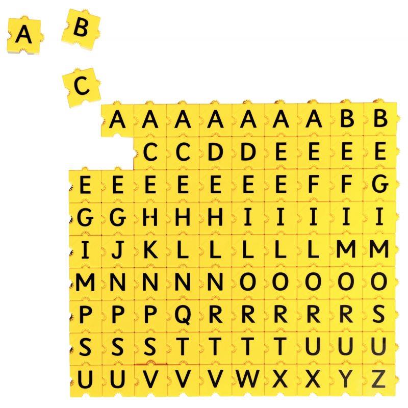 Image de  Sachet de 90 lettres majuscules 3x3 cm 