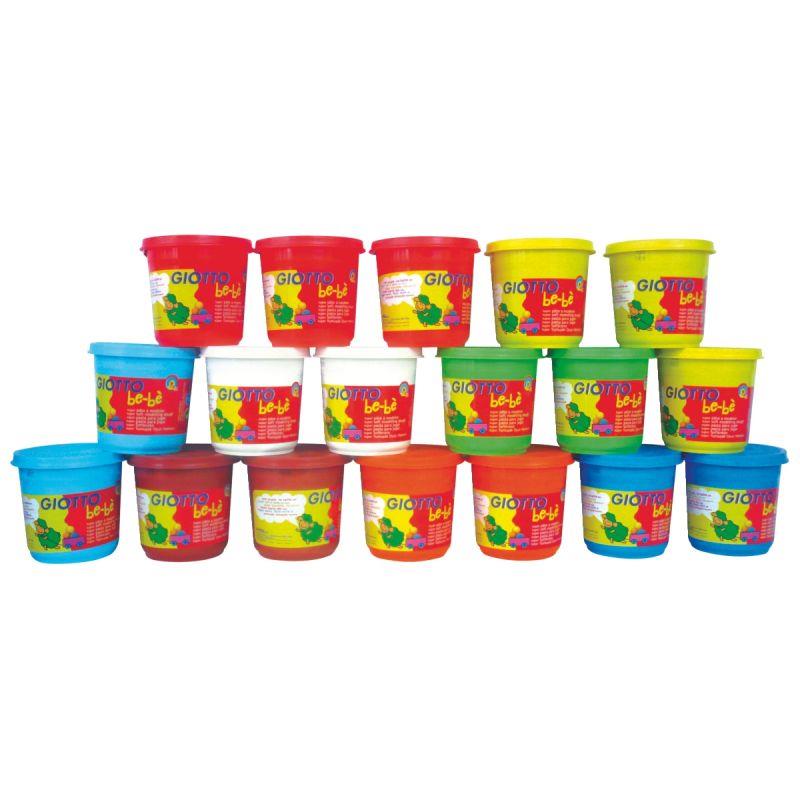 Image de  Carton de 18 pots de 220g de pâtes à jouer GIOTTO bébé 