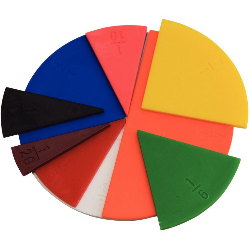 Image de  Boite de 10 cercles fraction 10cm 