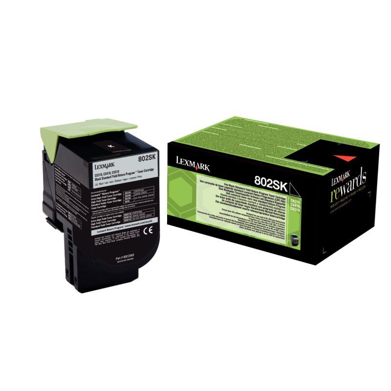 Image de  Lexmark 80C2SK0 toner laser noir  authentique 