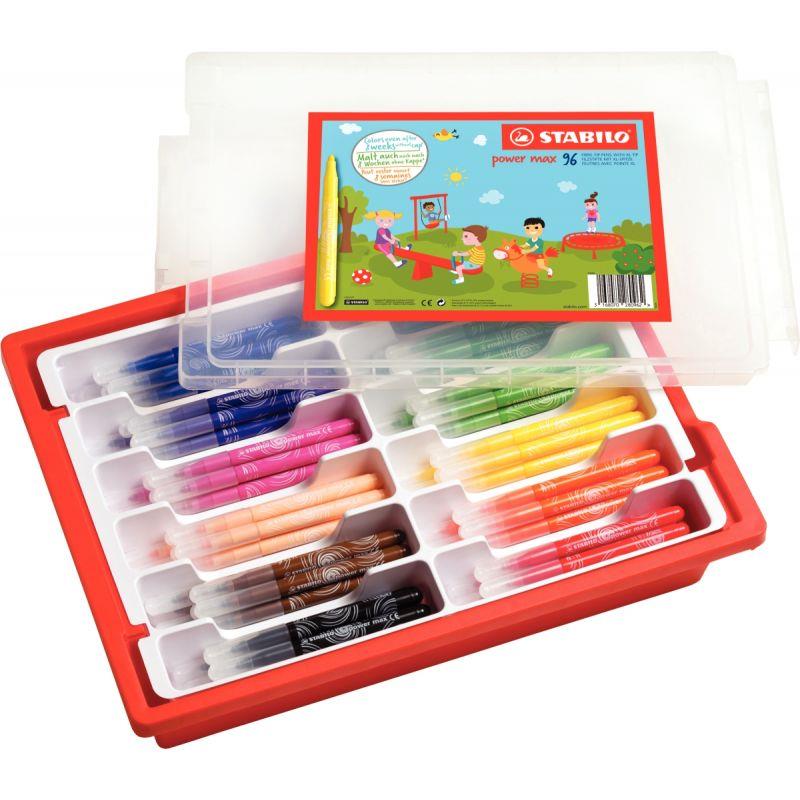 Image de  Classpack de 96 feutres PowerMax assortis 