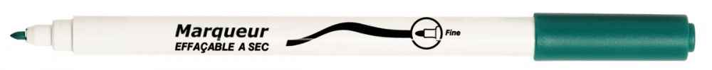 Image de  Boite 10 marqueurs fin effaçable à sec vert 