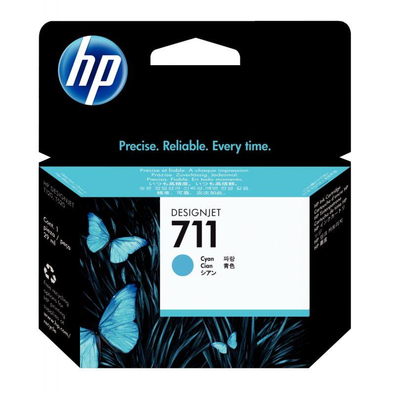 Image de  HP 711 cartouche d''encre cyan authentique (CZ130A) 