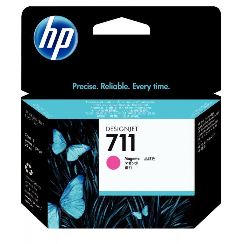 Image de  HP 711 cartouche d''encre magenta authentique (CZ131A) 