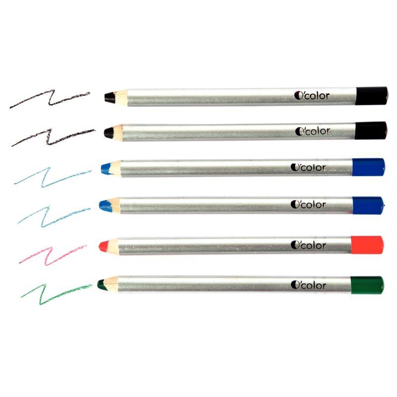 Image de  Boîte de 6 crayons O''Color 8mm assortis 