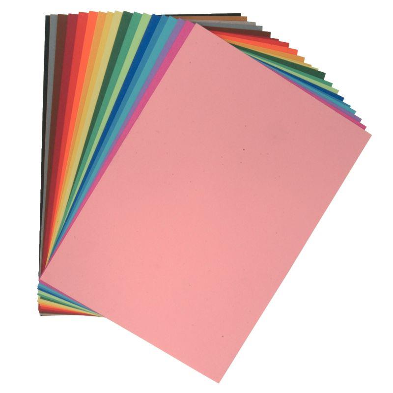Image de  Paquet de 250 feuilles papier de couleur 160g 24x32cm assortis 
