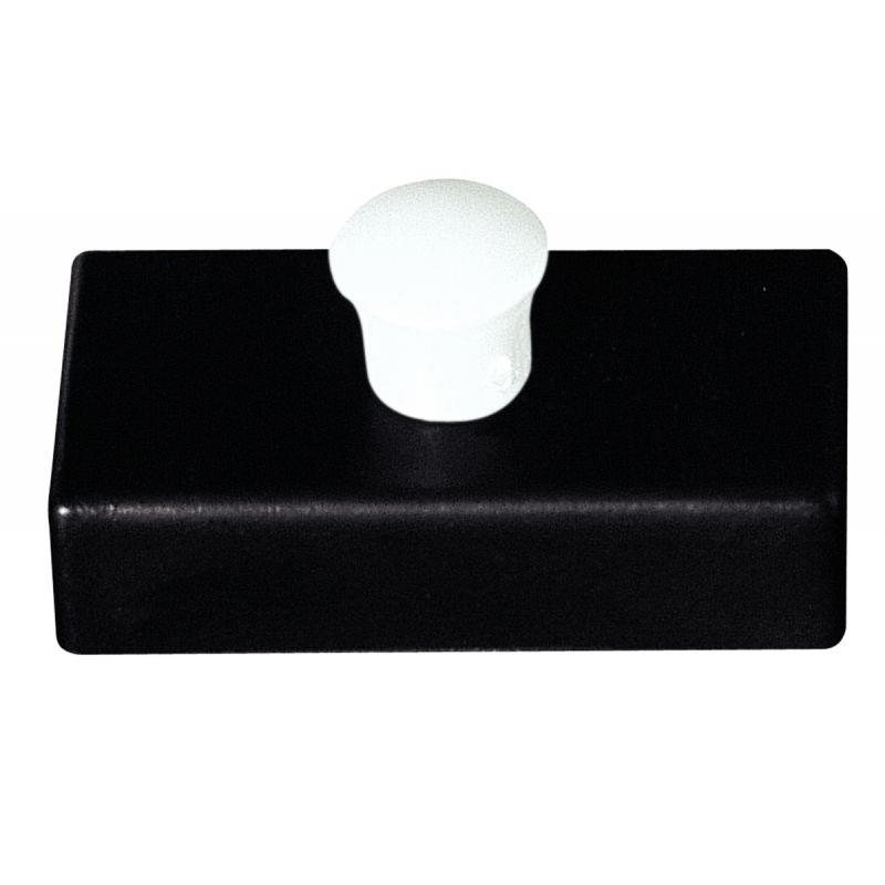 Image de  Blister de 5 aimants rectangulaires 27x14mm noir 