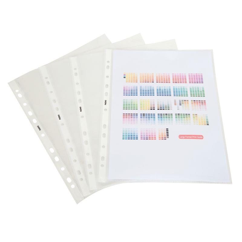 Image de  Boite de 100 pochettes perforées en polypropylène lisse 9/100ème 