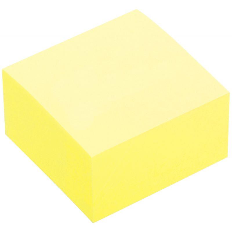 Image de  Bloc de 400 feuilles notes repositionnables 75 x 75 mm coloris jaune pastel 
