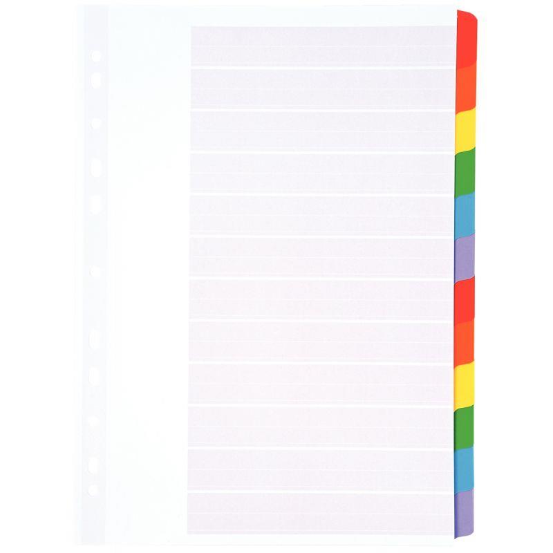 Image de  Jeu de 12 intercalaires en carte Mylar, format A4 