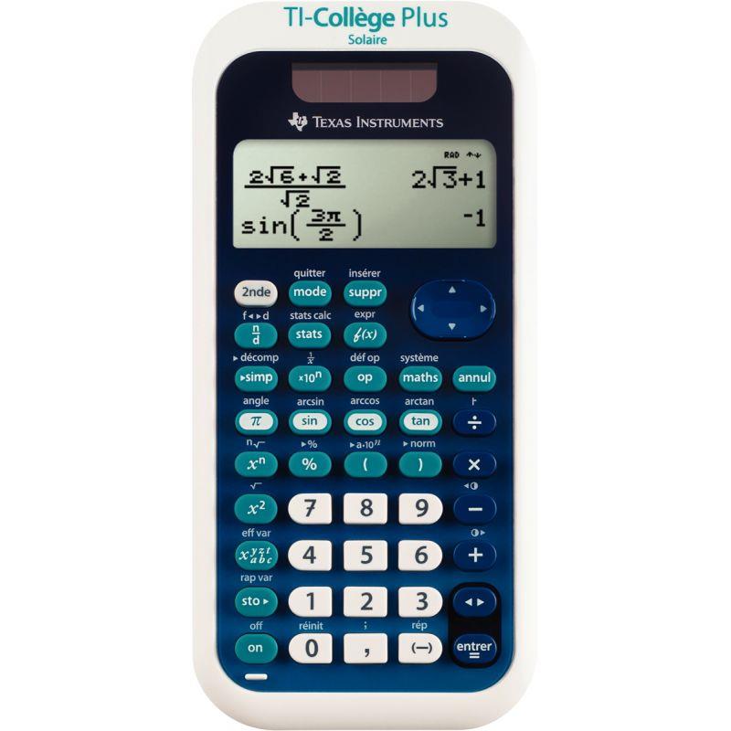 Image de  Machine à calculer scientifique Texas Instrument TI-Collège Plus Solaire 