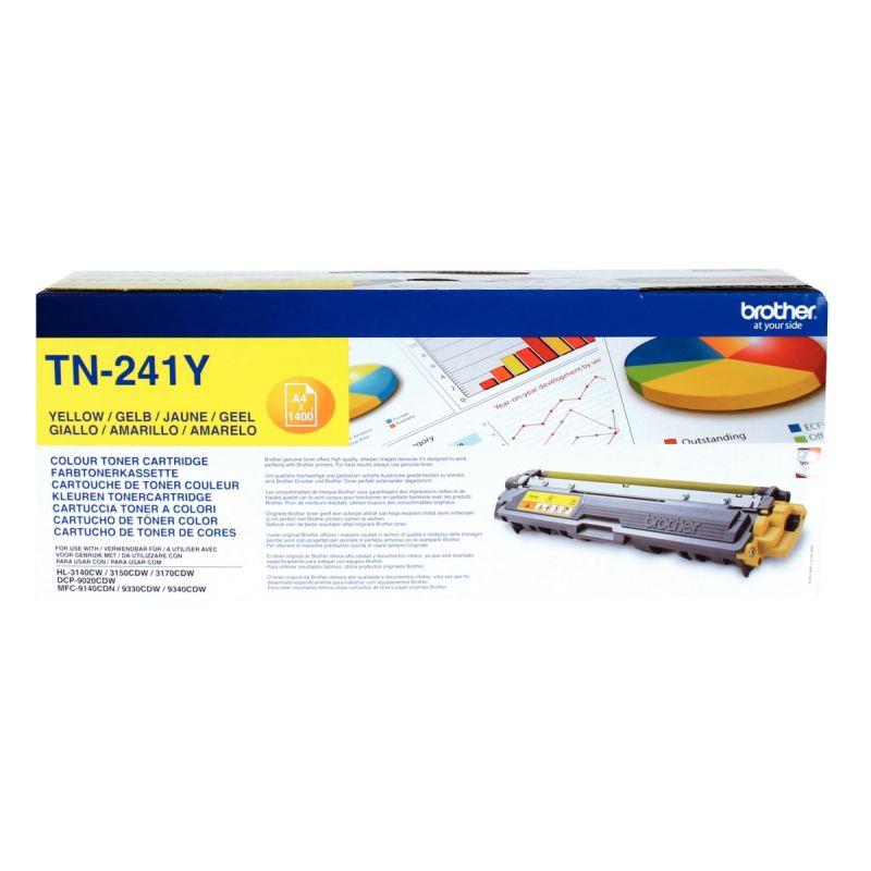 Image de  Brother TN241Y toner laser jaune authentique 