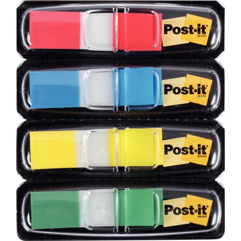 Image de  Carte de 4 x 35 index post-it étroit format 12 x 44 mm 