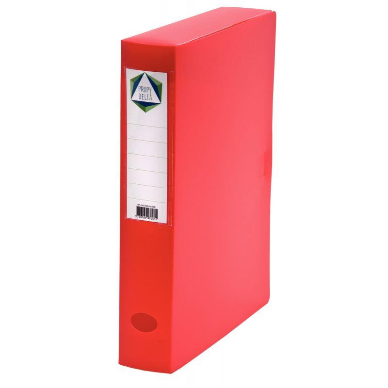 Image de  Boite de classement en polypropylène dos 6 cm, rouge 