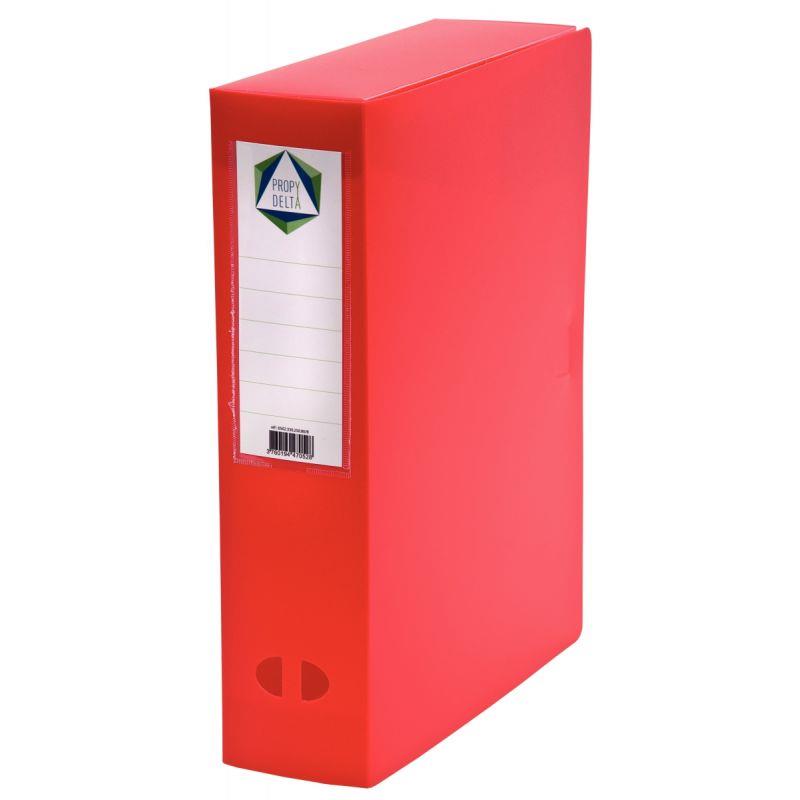 Image de  Boite de classement en polypropylène dos 8 cm, rouge 