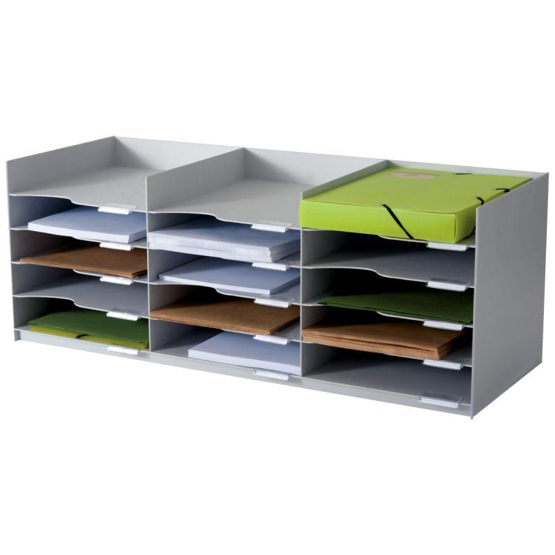 Image de  Bloc 15 cases 857x313x327mm gris 