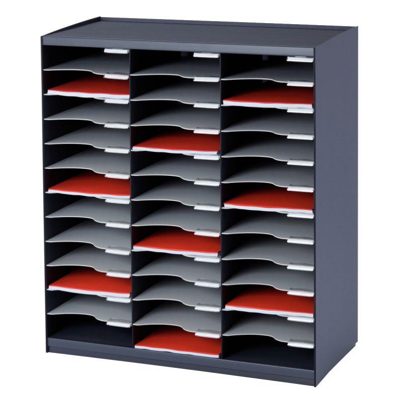 Image de  Trieur à courrier 36 cases gris/anthracite 
