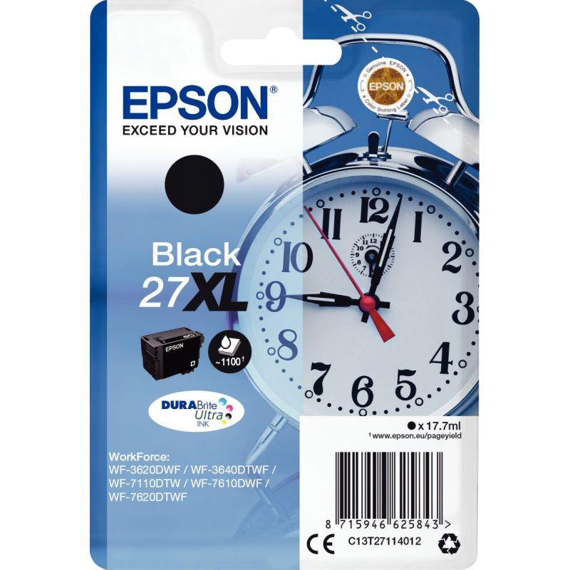 Image de  Epson RÉVEIL / 27XL cartouche jet d''encre noire haute capacité authentique (T271140) 
