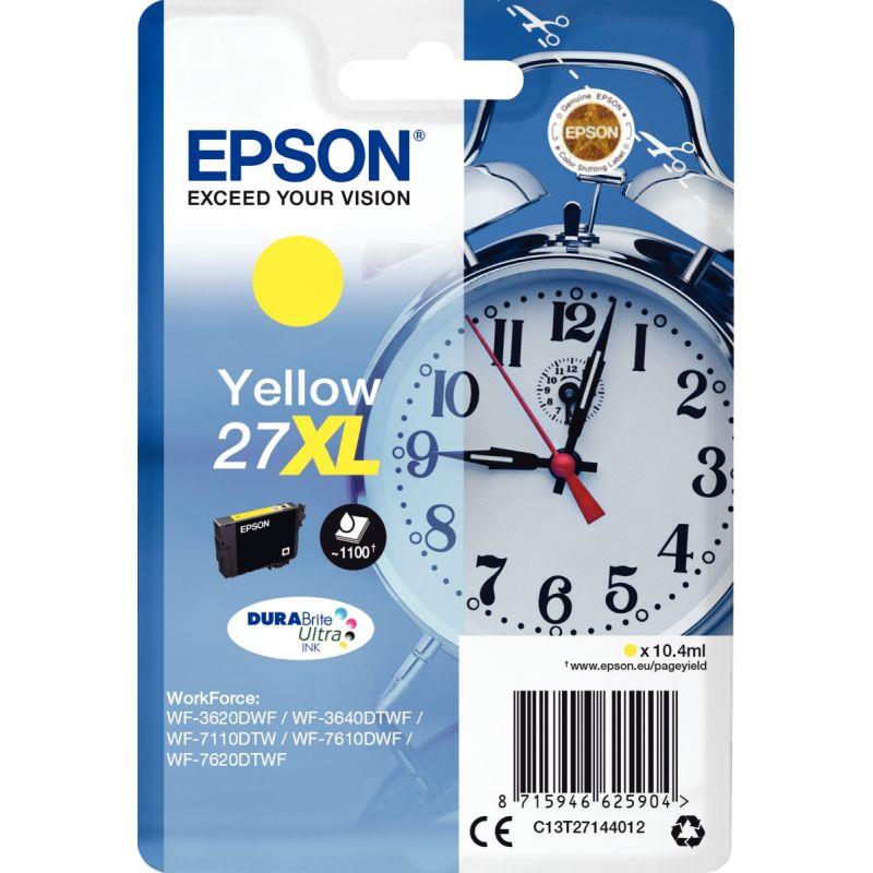 Image de  Epson RÉVEIL / 27XL cartouche jet d''encre jaune haute capacité authentique (T271440) 