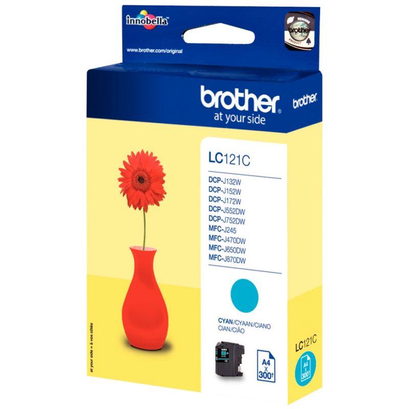 Image de  Cartouche jet d''encre à la marque Brother LC121 cyan 