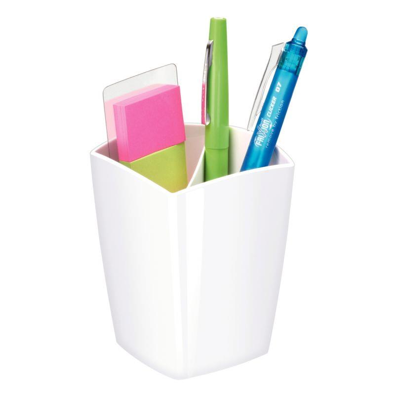 Image de  Pot à crayons MINERAL blanc 