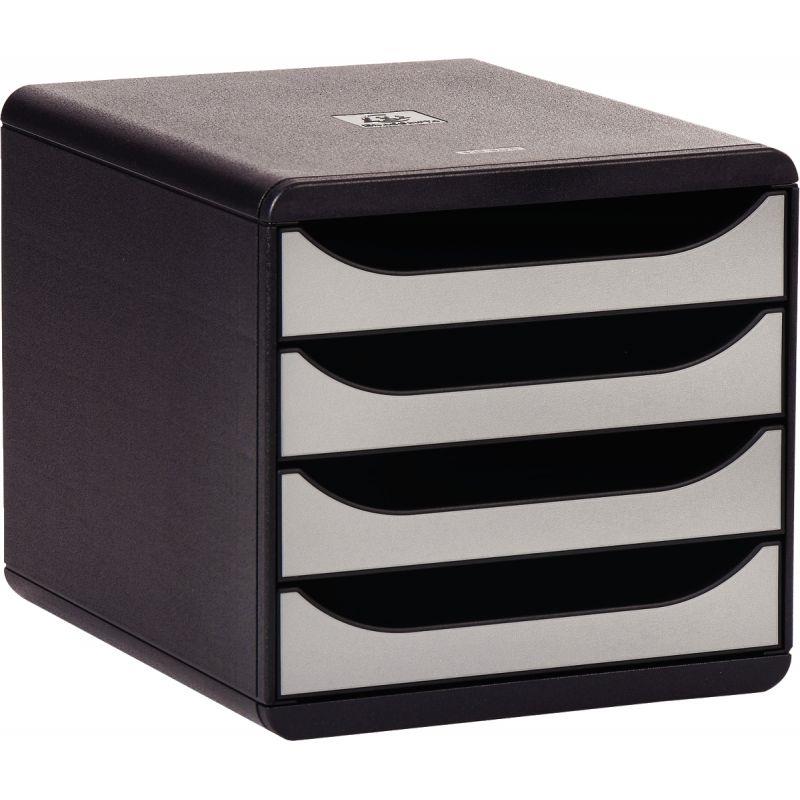 Image de  Module 4 tiroirs BIGBOX noir/argent 
