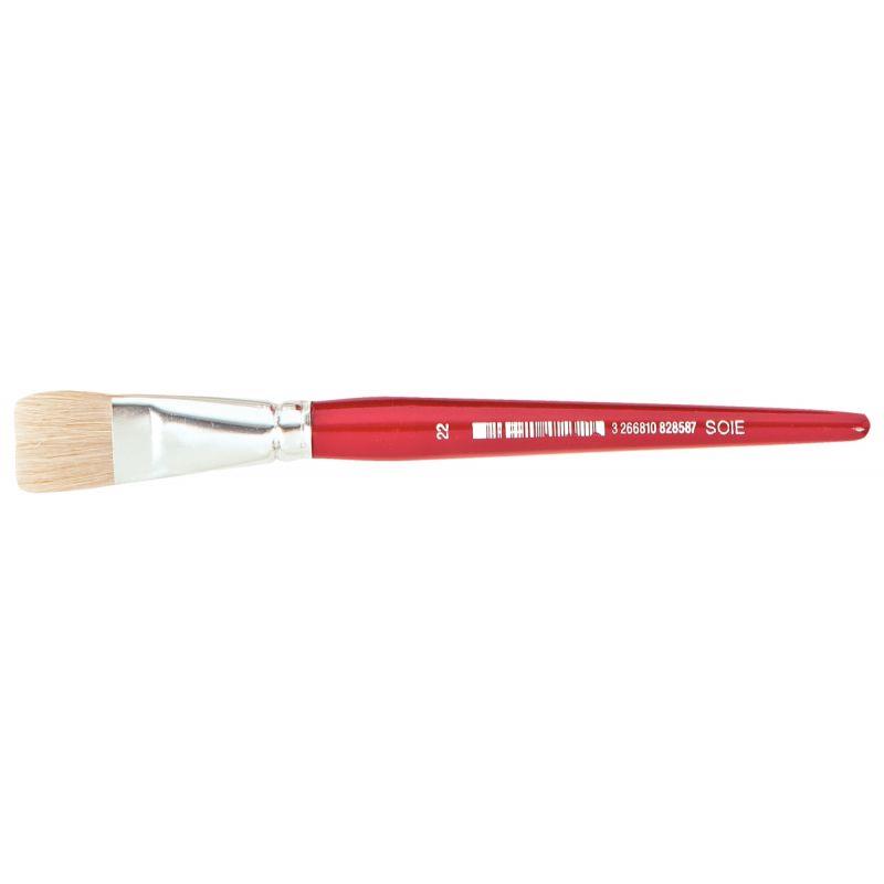 Image de  Sac de 10 brosses plates en soie N°22 
