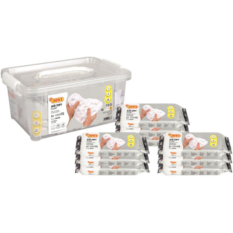 Image de  Pack de 9 pains de 500g de pâte autodurcissante coloris blanc 