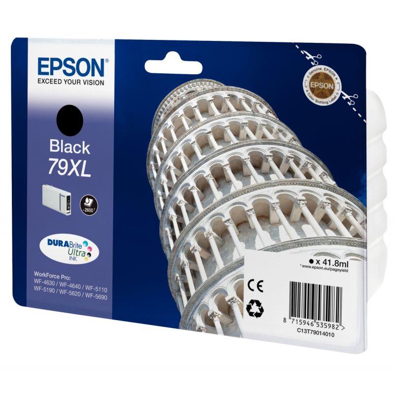Image de  Epson TOUR DE PISE / 79XL cartouche jet d''encre noire haute capacité authentique (T790140) 