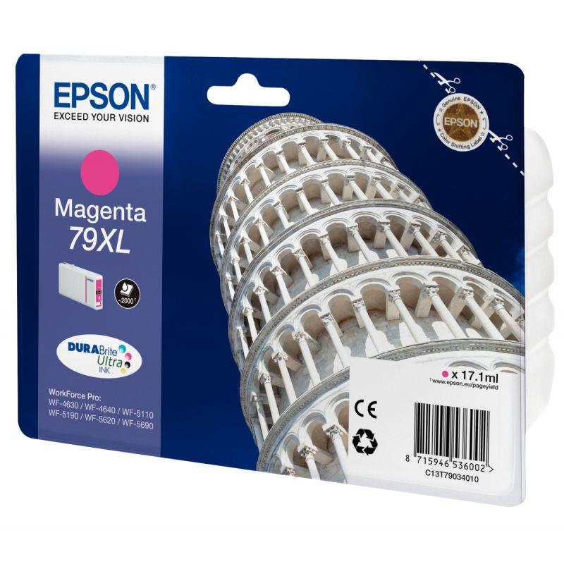 Image de  Epson TOUR DE PISE / 79XL cartouche jet d''encre magenta haute capacité authentique (T790340) 