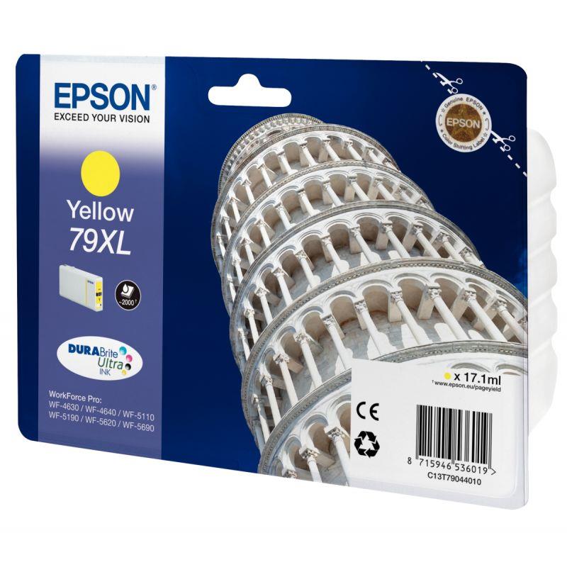 Image de  Epson TOUR DE PISE / 79XL cartouche jet d''encre jaune haute capacité authentique (T790440) 