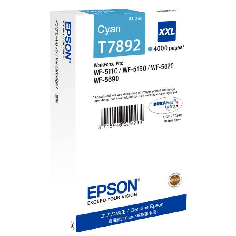 Image de  Epson T789240 cartouche jet d''encre cyan très haute capacité authentique 