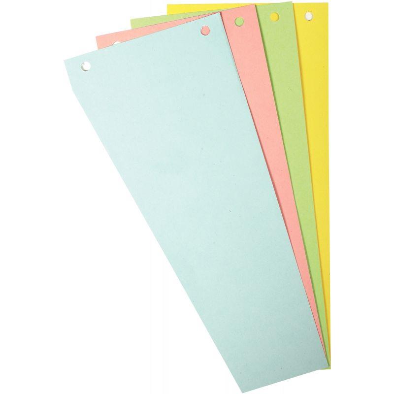 Image de  Paquet de 100 fiches intercalaires trapèze FOREVER 180g, coloris assortis 
