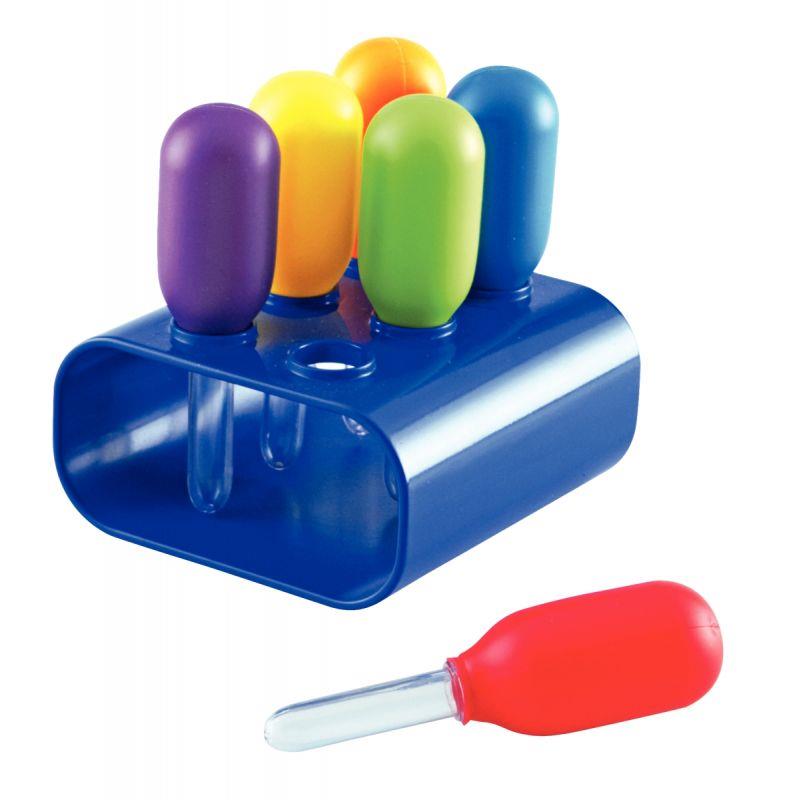 Image de  Boîte de 6 pipettes pour liquide et son support 