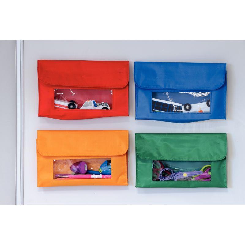 Image de  Lot de 4 pochettes magnétiques 23x14cm coloris ass 