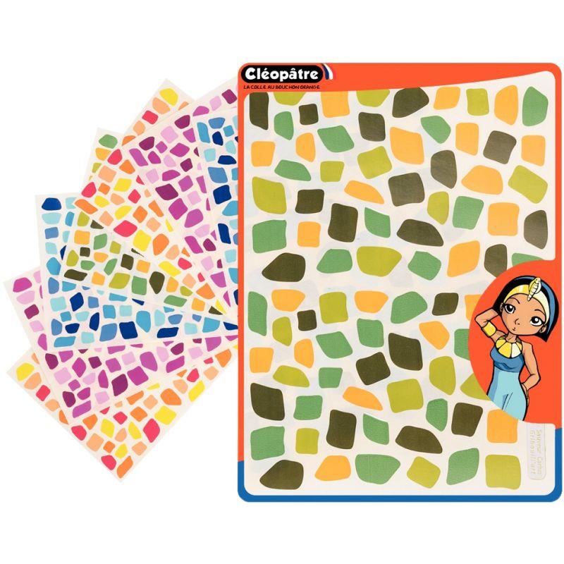 Image de  Pochette de 1 056 gommettes mosaïques assorties 