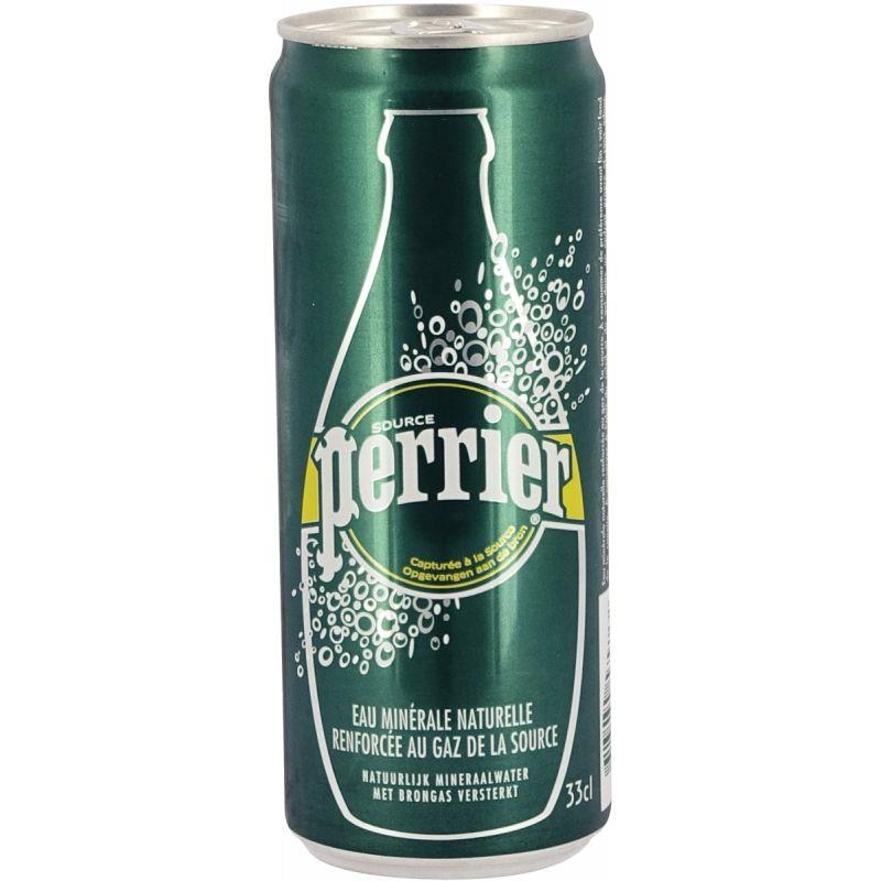 Image de  Lot de 24 canettes d''eau gazeuse PERRIER 33cl 