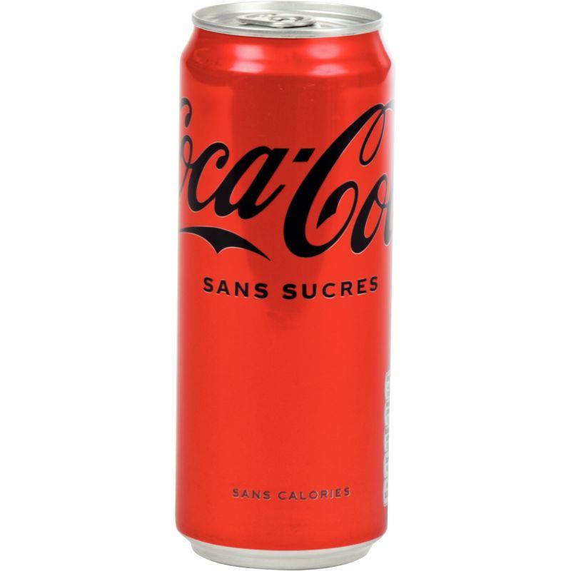 Image de  Lot de 24 canettes COCA-COLA zéro 33cl (sans sucres) 