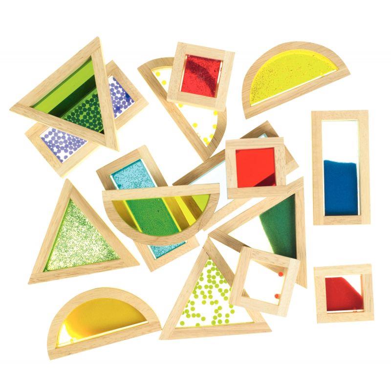 Image de  Boîte de 16 blocs sensory formes assorties 