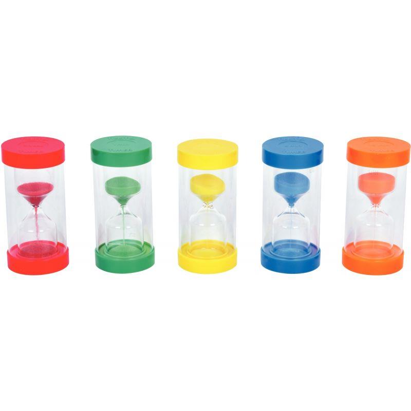 Image de  Set de 5 sabliers 15x7cm 30s-1min-3min-5min-10min 