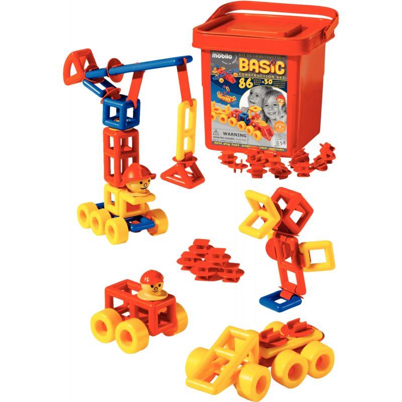 Image de  Baril de 86 pièces de jeu de construction MOBILO 
