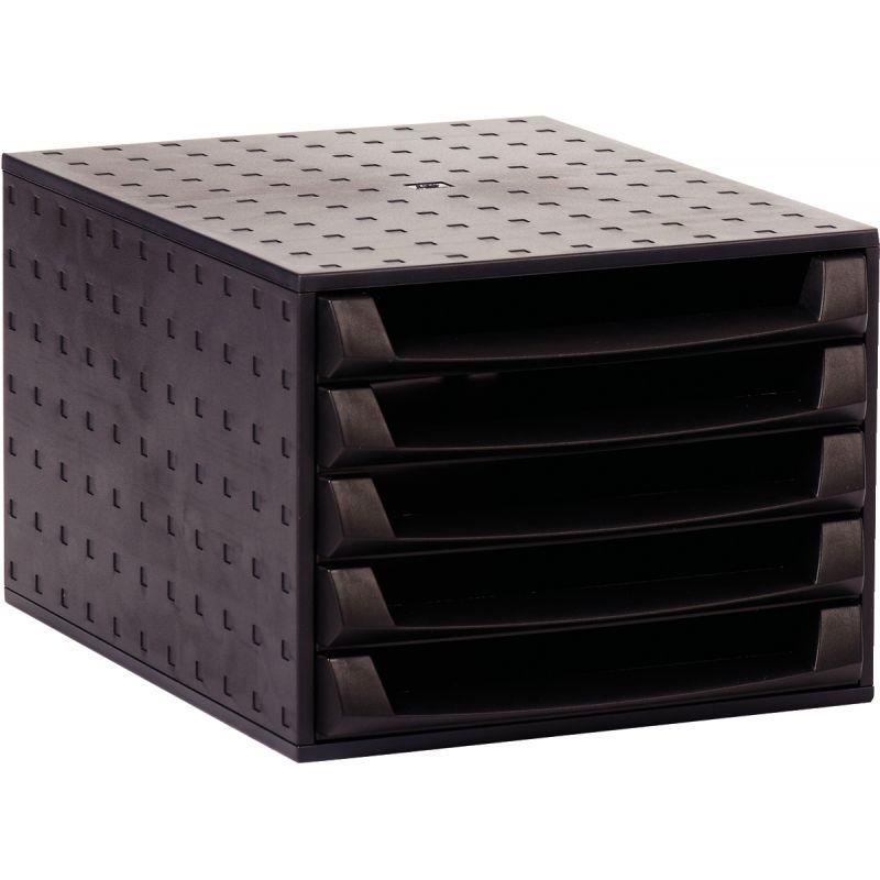 Image de  Module 5 tiroirs THE BOX noir 