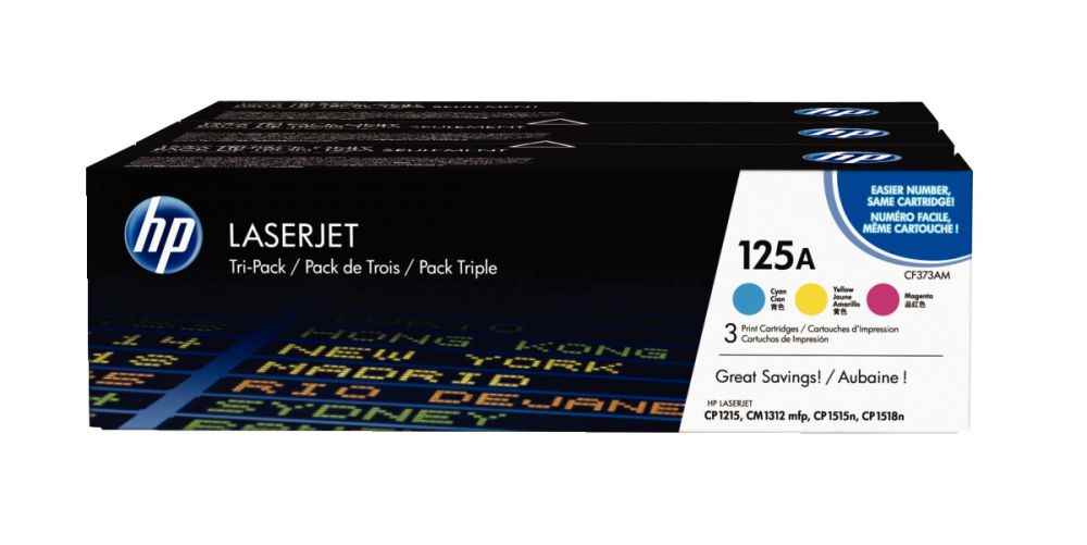 Image de  Lot de 3 cartouches laser à la marque HP CF373AM couleurs 