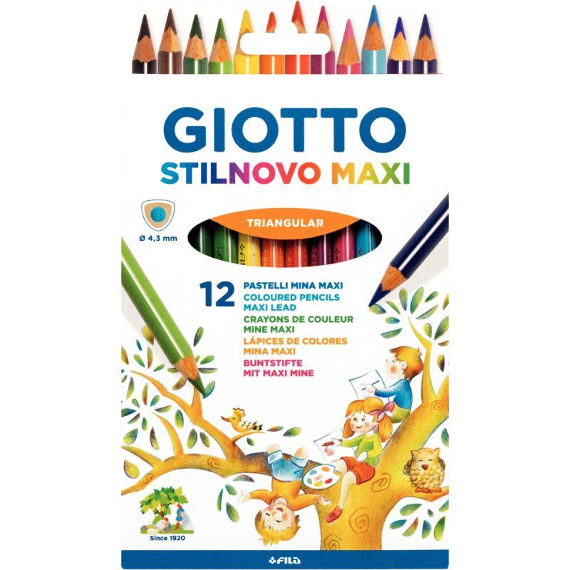 Image de  Étui de 12 crayons de couleur Stinovo Maxi 