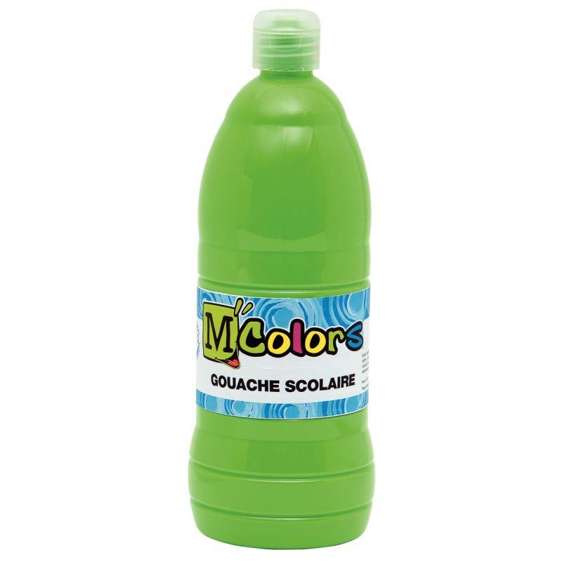 Image de  Flacon de 1 L de gouache liquide coloris vert printemps 