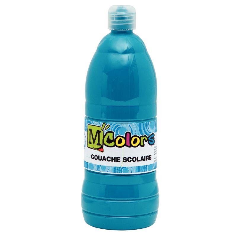 Image de  Flacon de 1 L de gouache liquide coloris turquoise 