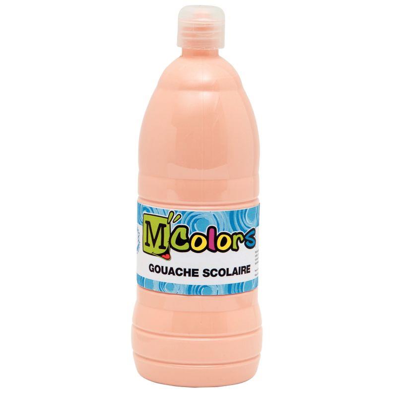 Image de  Flacon de 1 L de gouache liquide coloris rose chair 