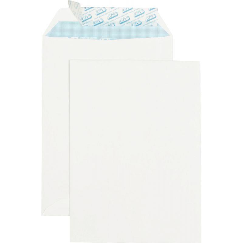 Image de  Boite de 500 pochettes blanches 162x229mm 90g bande siliconée 
